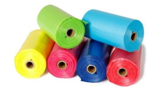 720 Hundekotbeutel recyclebar in Regenbogenfarben - 36 Rollen a 20 Kottüten